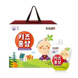 [ChunhoNcare] Kids Red Ginseng Extract Liquid Juice 40ml x 30Sticks-Made in Korea